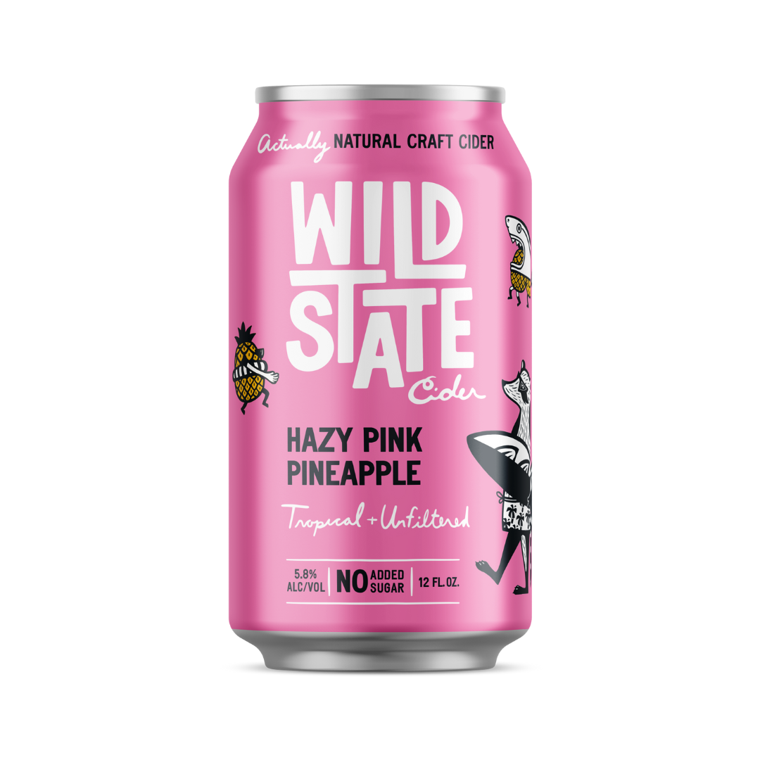 Hazy Pink Pineapple 4-Pack - Wild State Cider