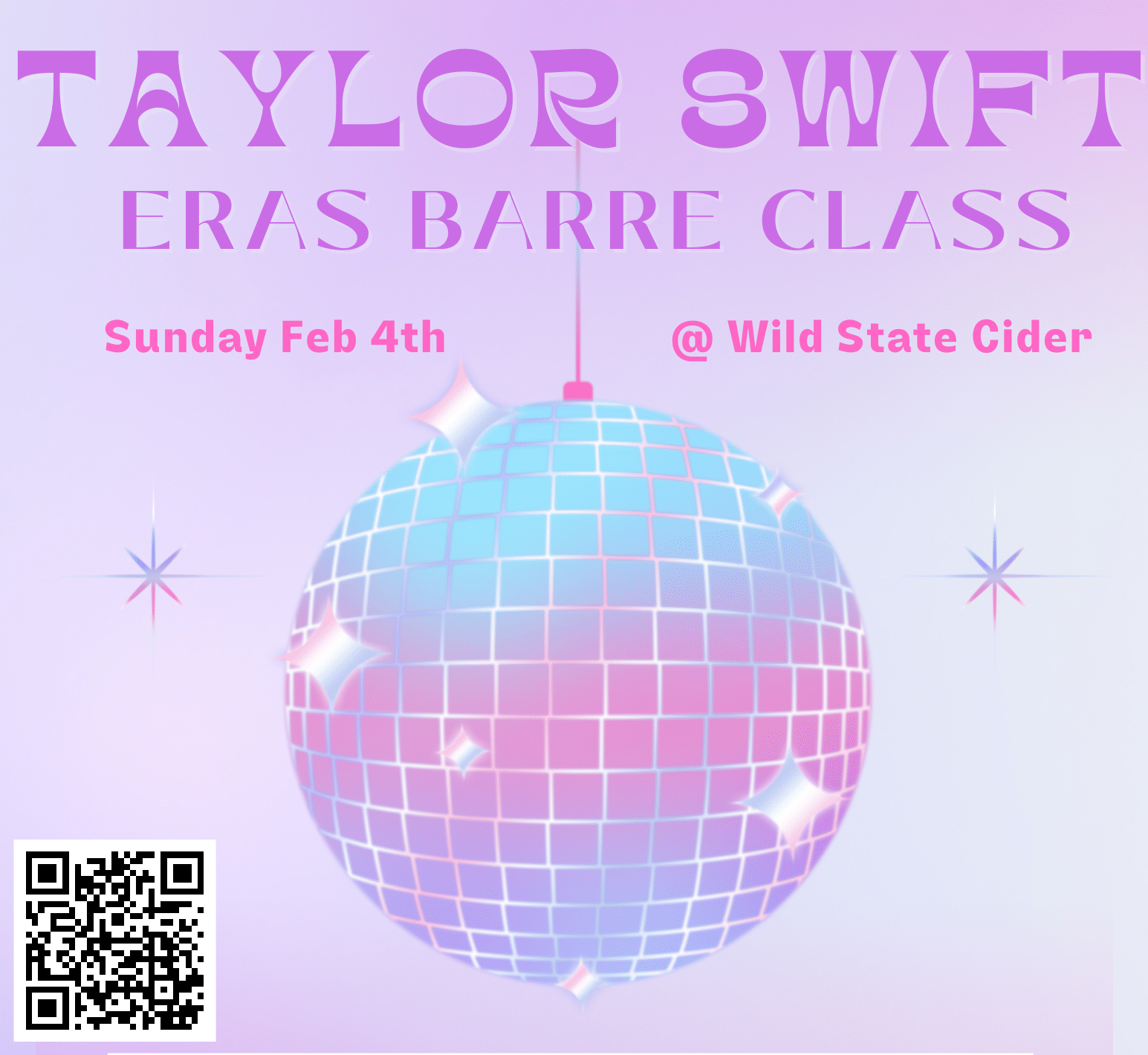 Taylor Swift Eras Barre Class - Wild State Cider